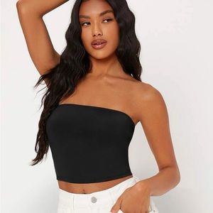 NWT SHEIN BASICS Solid Crop Tube Top